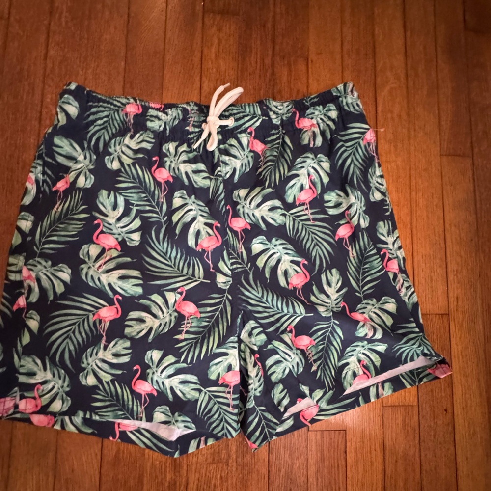 Wave Zone Tropical Leaf Print board shorts or swim trunks